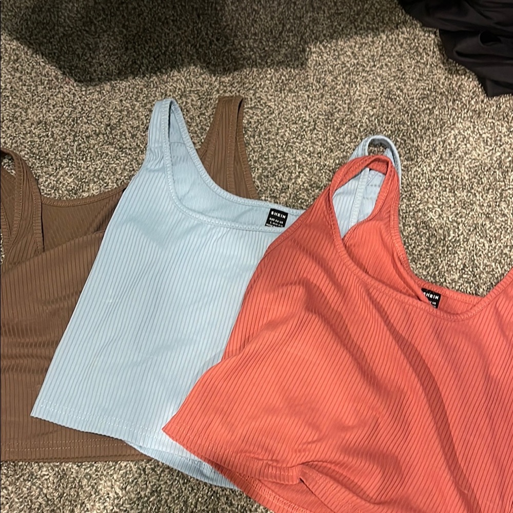 Wild Fable Blue Ribbed Sleeveless Tank Top